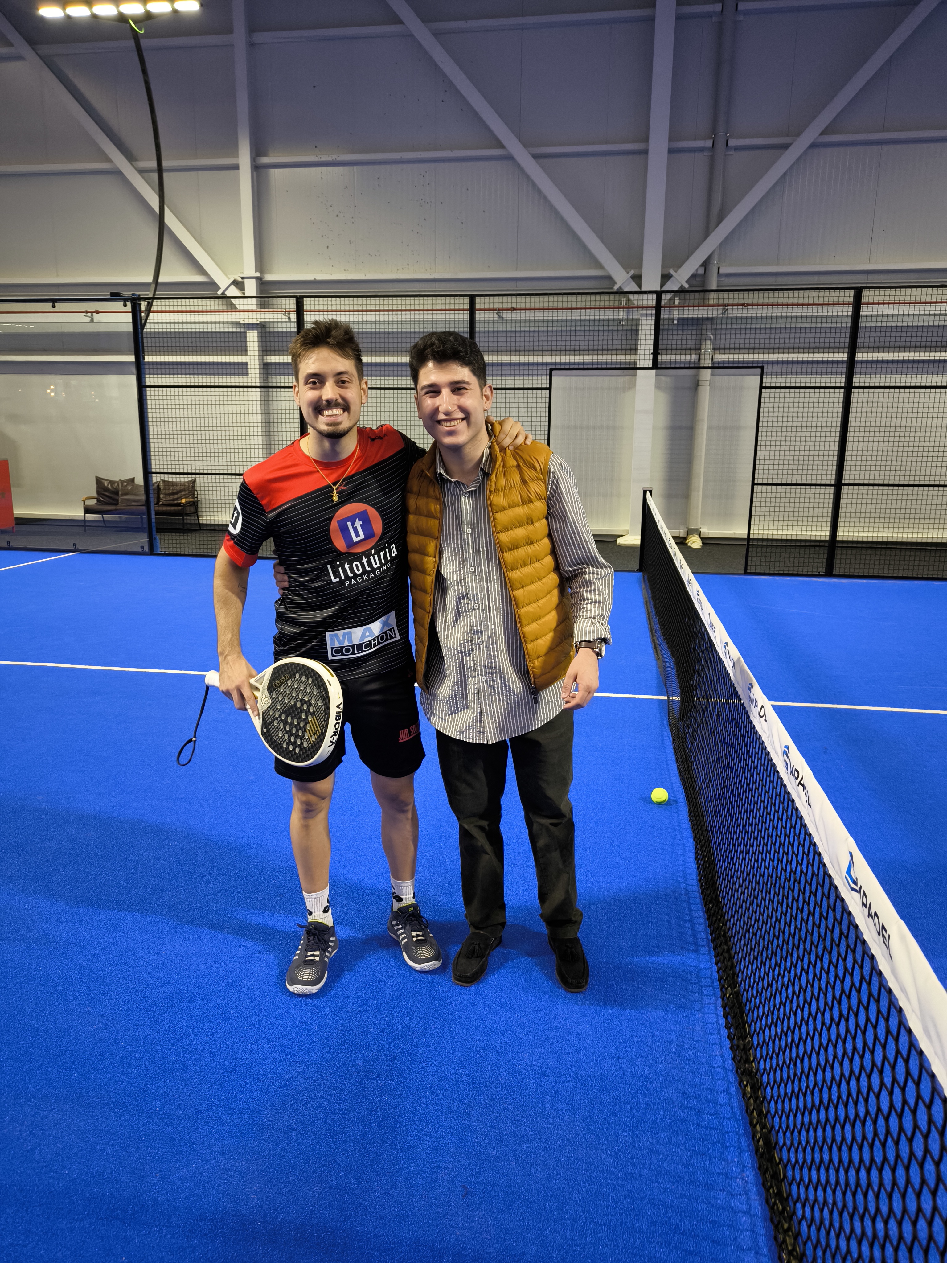 Players sharing a padel experience