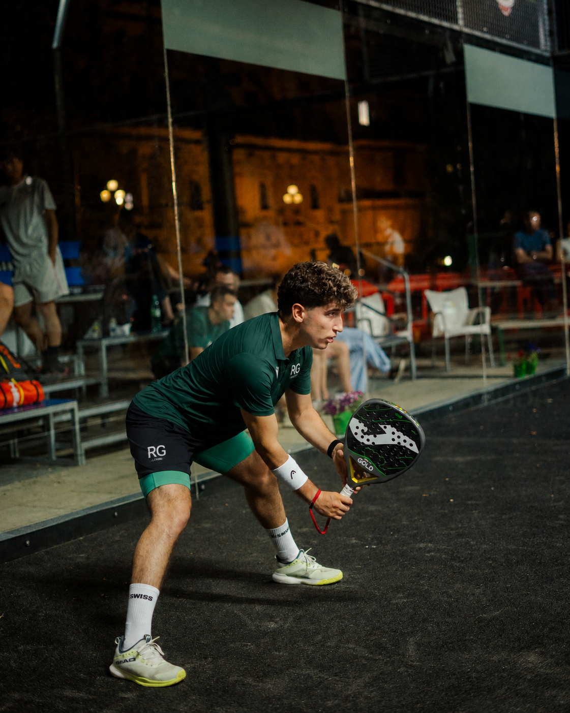 Raulito playing padel — RG Academia Hero